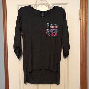 Rue 21 3 Quarter Length Sleeve Shirt
